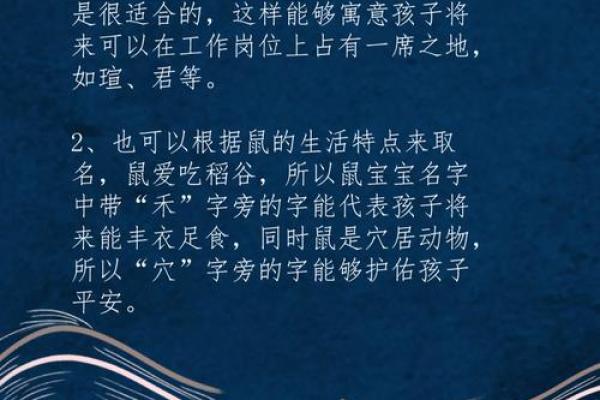 什么字适合给晚上11点出生的属鼠男孩起名姓名