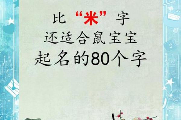 给晚上出生的属鼠男孩起名宜用什么字姓名